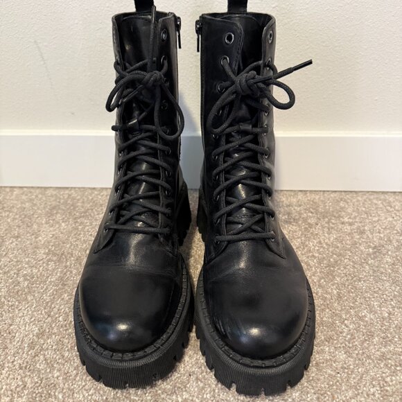 Women's Combat Boots Size 7.5 - Picture 3 of 6